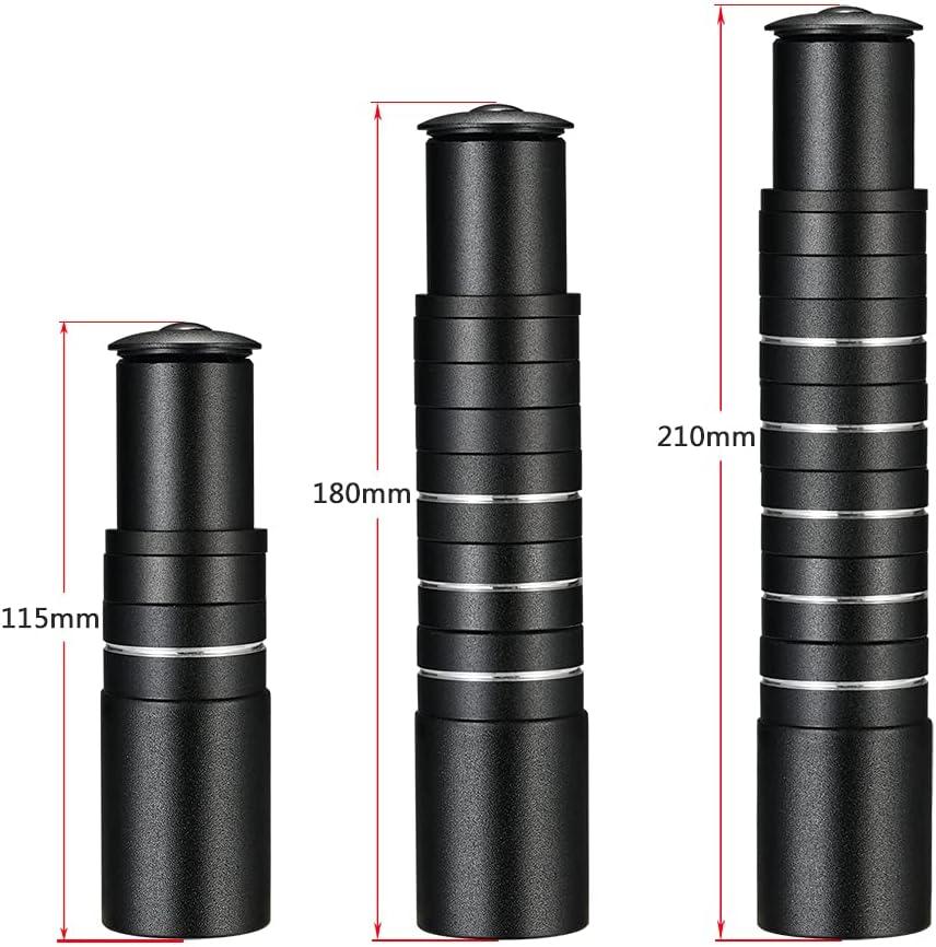 Boenoea Bike Stem Riser Extender 115mm Aluminum Alloy Handlebar