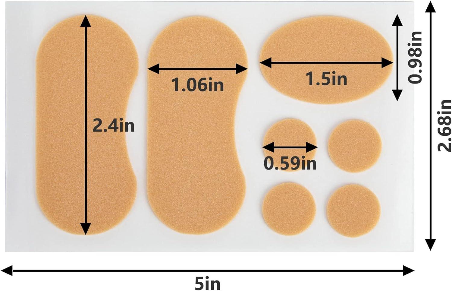 Moleskin for Feet 10Sheets Foot Care Tape Patches PreCut Waterproof