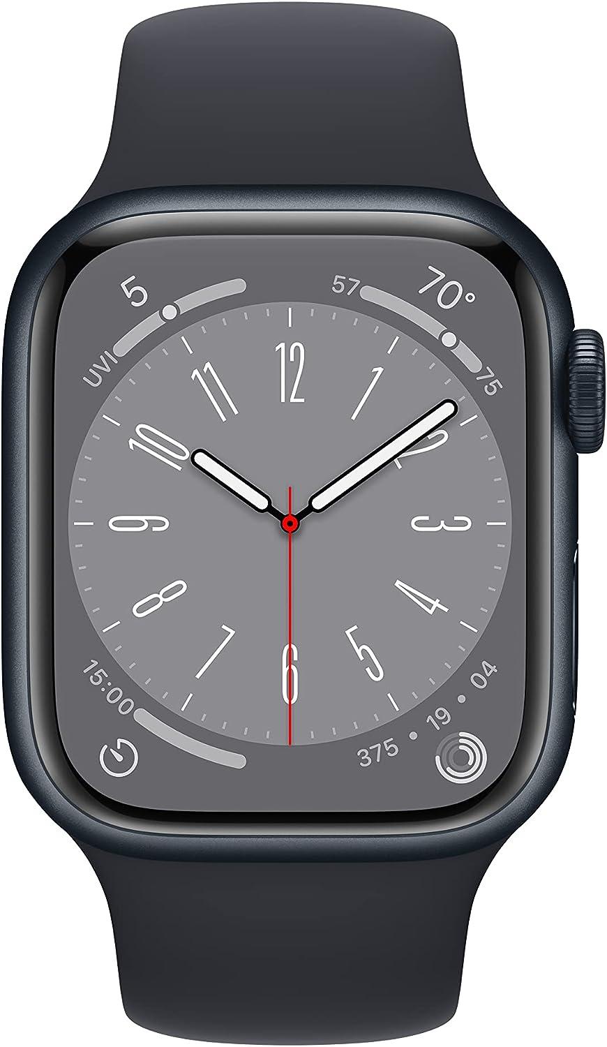Apple Watch Series 8 GPS 41mm Midnight Aluminum Smart Watch