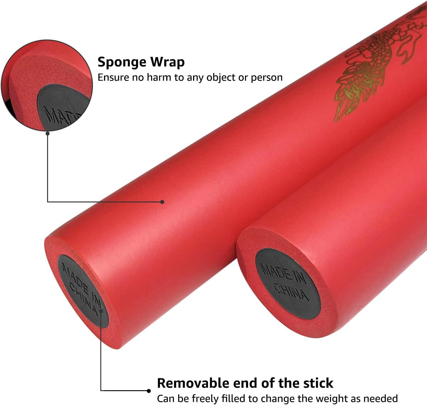 zalani Nunchucks,Safe Foam Rubber Training Nunchucks(Red)