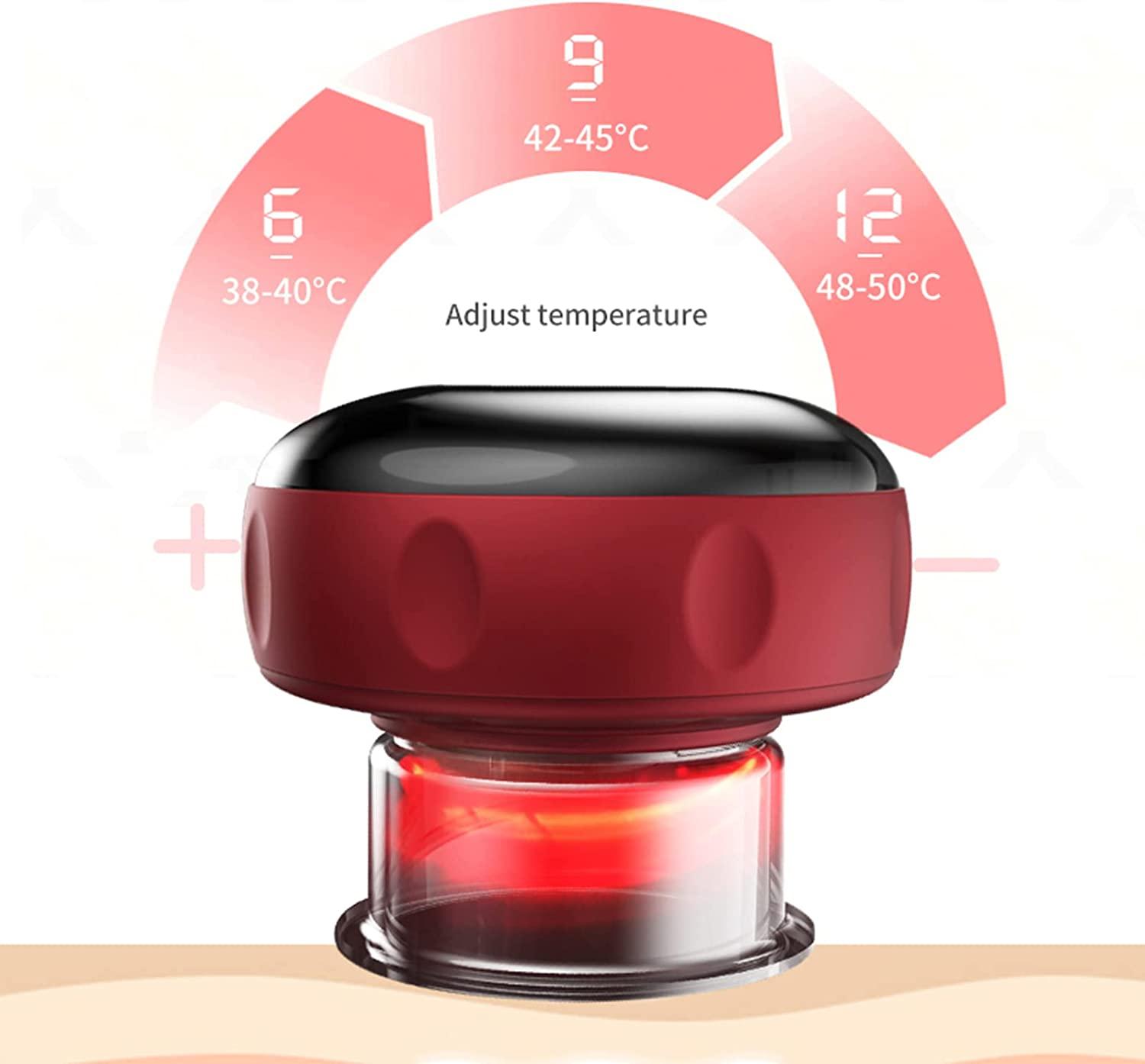 Electric Cupping Set with 12 Modes for Neck Shoulder and Back Massage