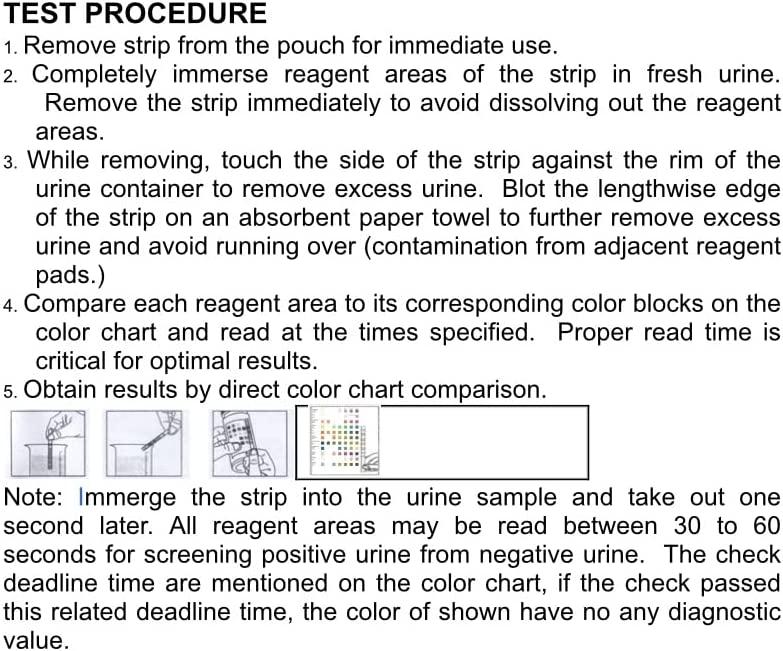 INVBIO URS 5in1 Urine Test Strips 50 Count Pack Protein