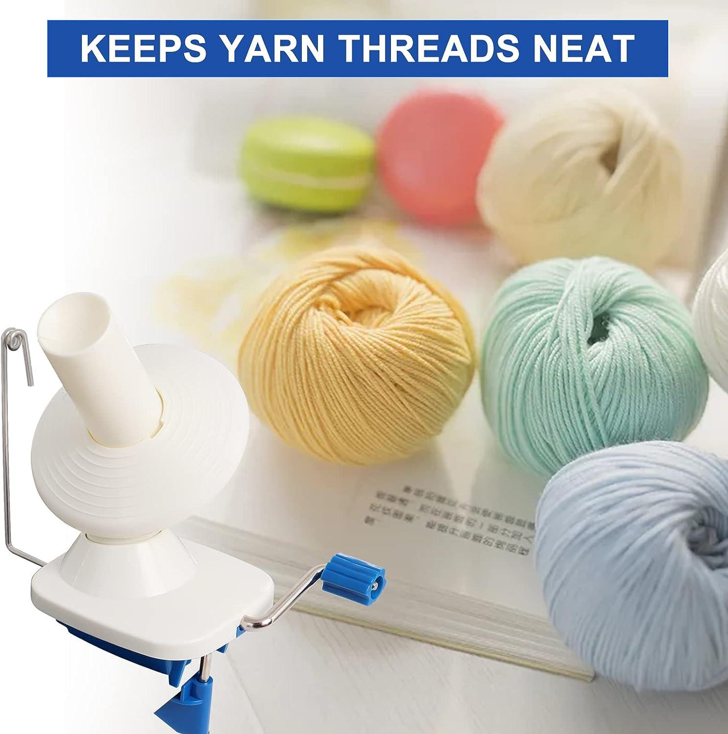 YaeTek Hand-Operated Yarn Ball Winder - Manual Wool Winder Holder for Swift  Yarn Fiber String Ball