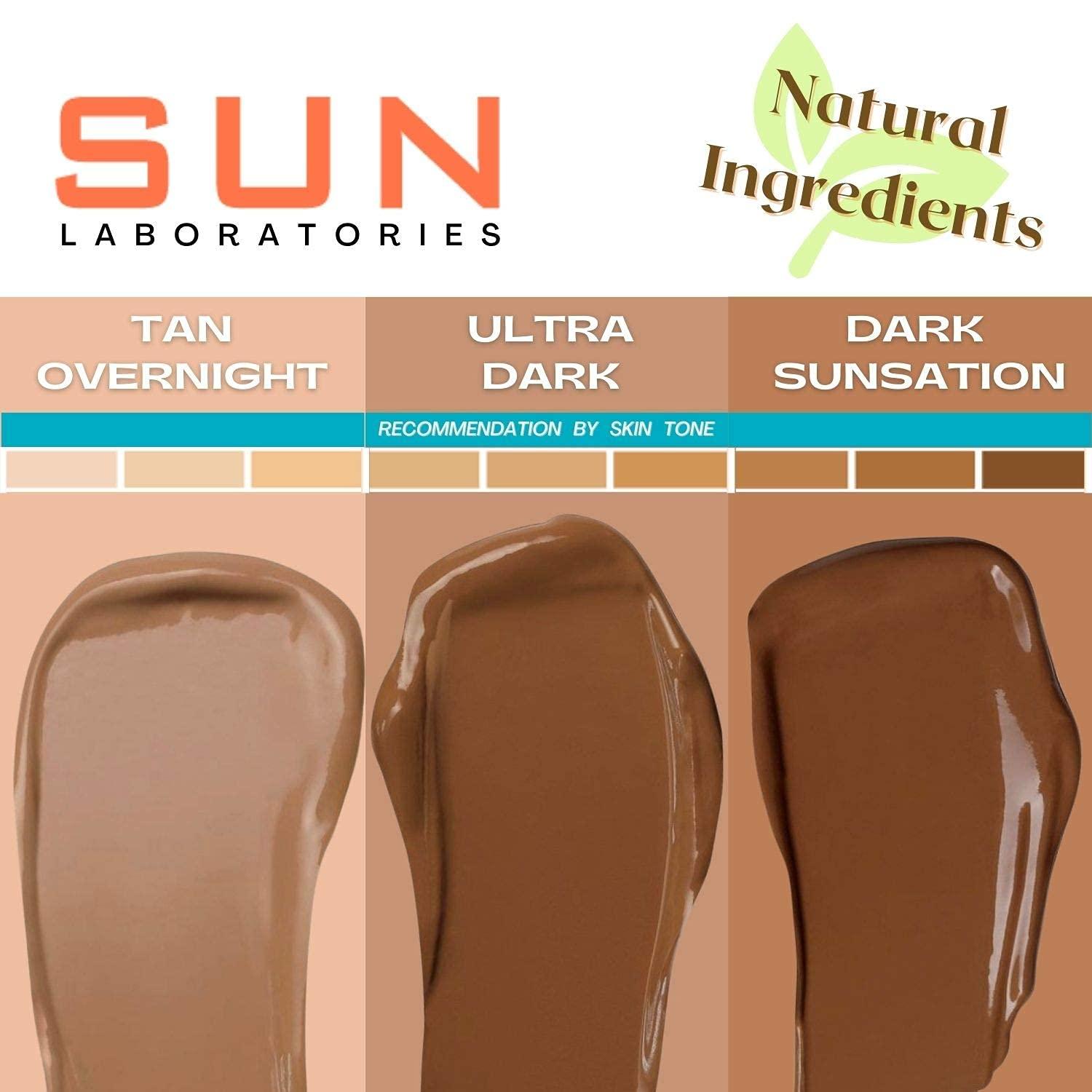 Sun Self Tanning Lotion Ultra Dark Instant Tint- For Medium to Dark Sk