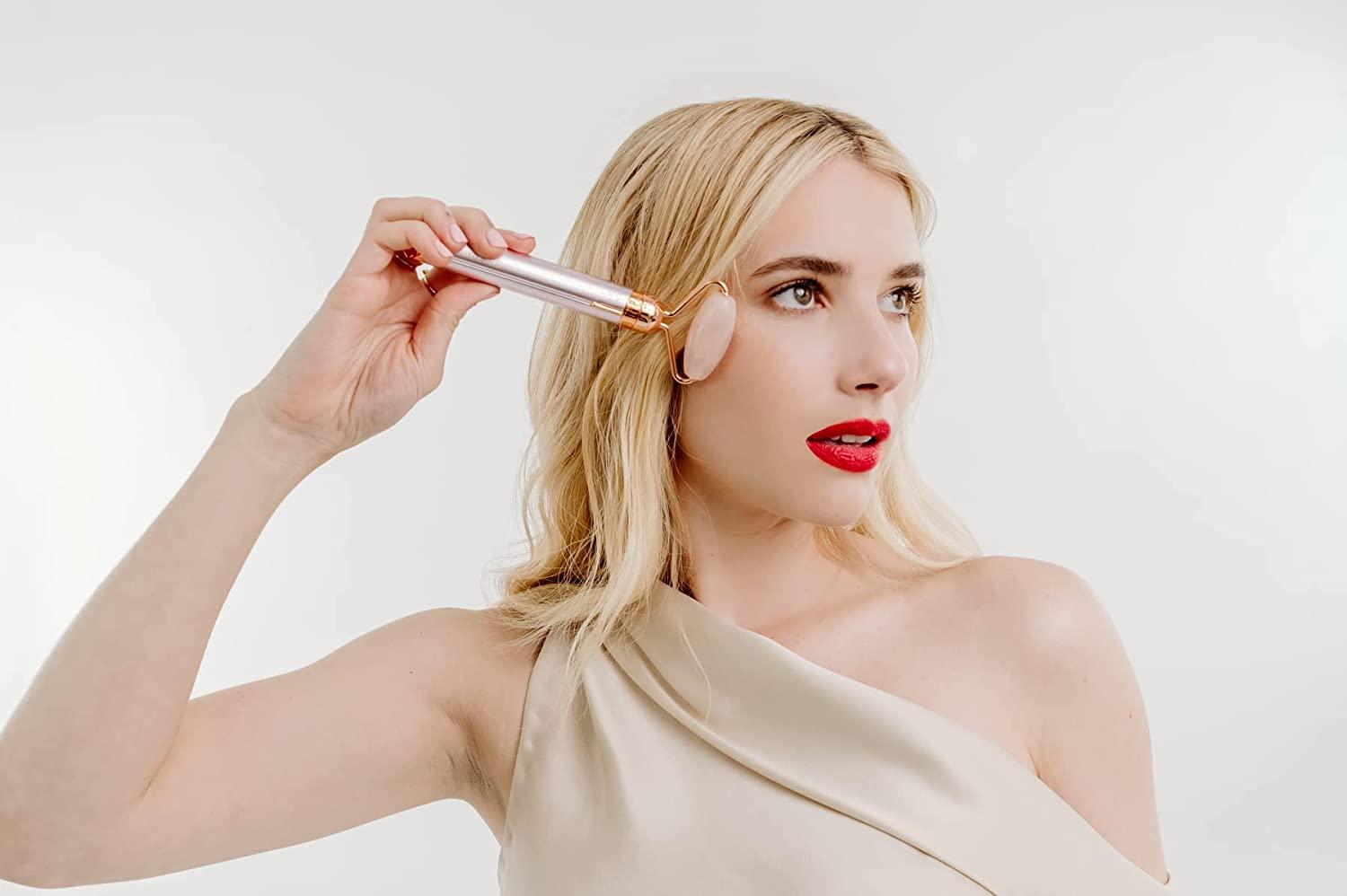 Finishing Touch Flawless Contour Vibrating Facial Roller & Massager - Rose  Quartz | Shop Now | Buy Now with Express International Delivery |  GoSupps.com