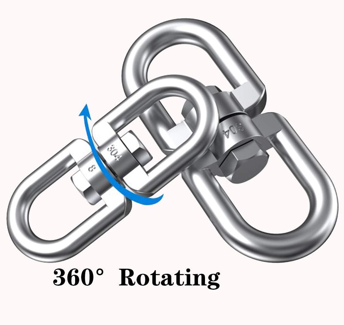 20 Pcs M5 Double Ended Swivel Eye Hook 304 Stainless Steel Eye to Eye