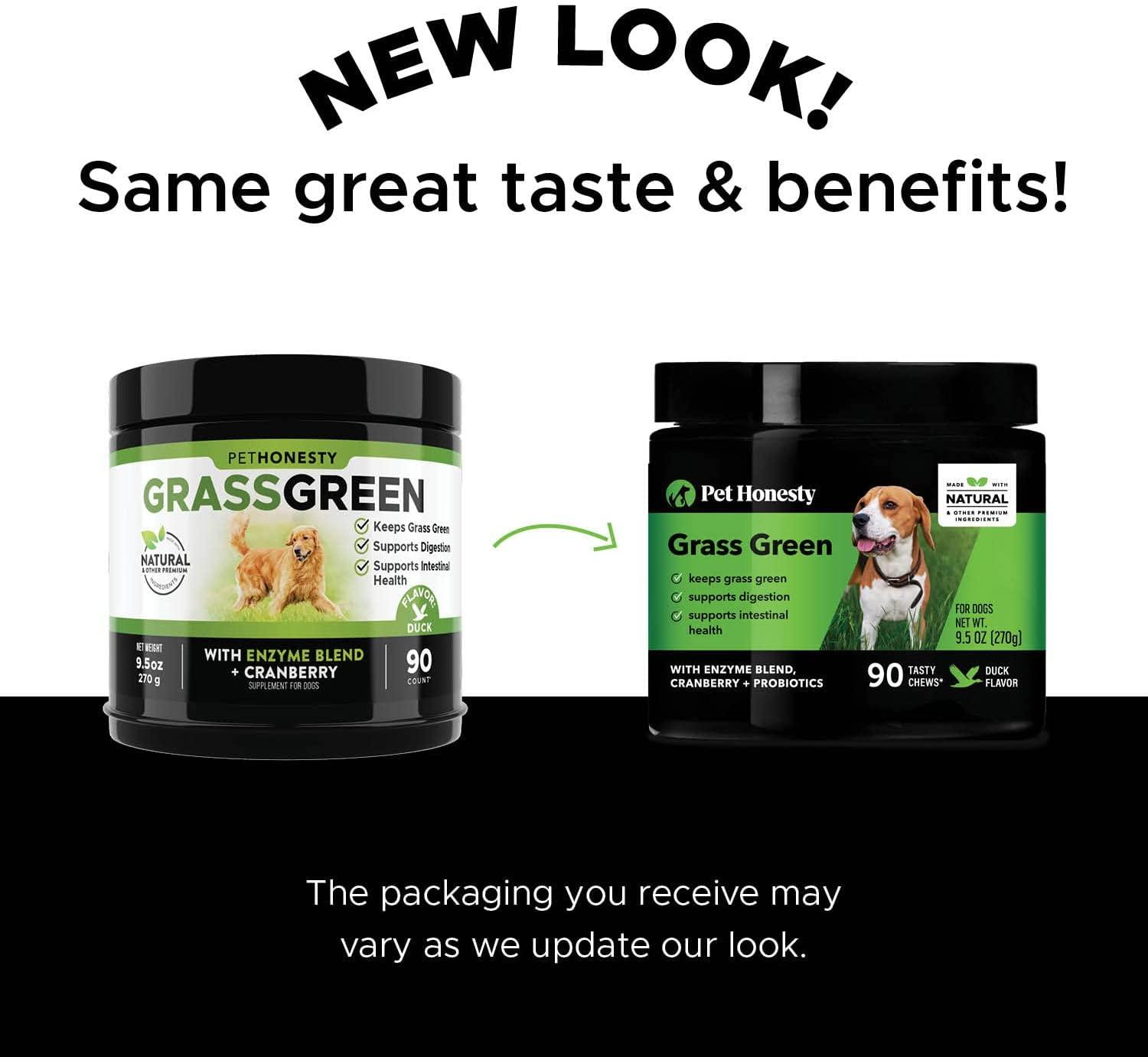 PetHonesty Grass Green Grass Burn Spot Chews for Dogs Dog Pee Lawn