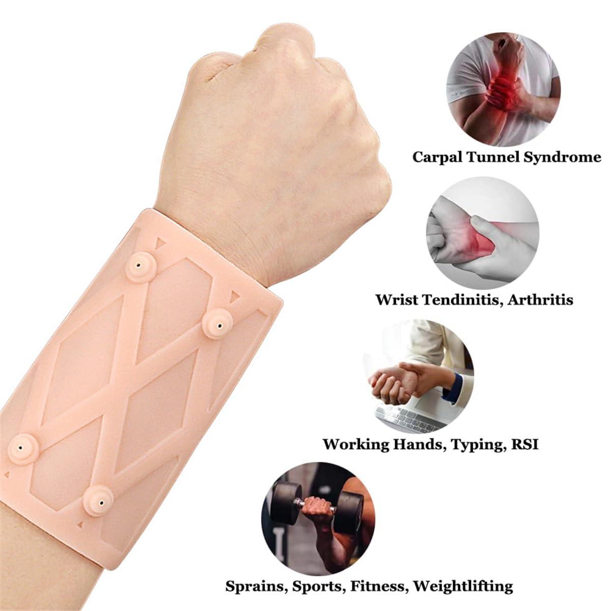 MAGNETIC WRIST GUARD BAND BRACE SUPPORT CARPAL TUNNEL RSI PAIN RELIEF GYM STRAP - Foto 7