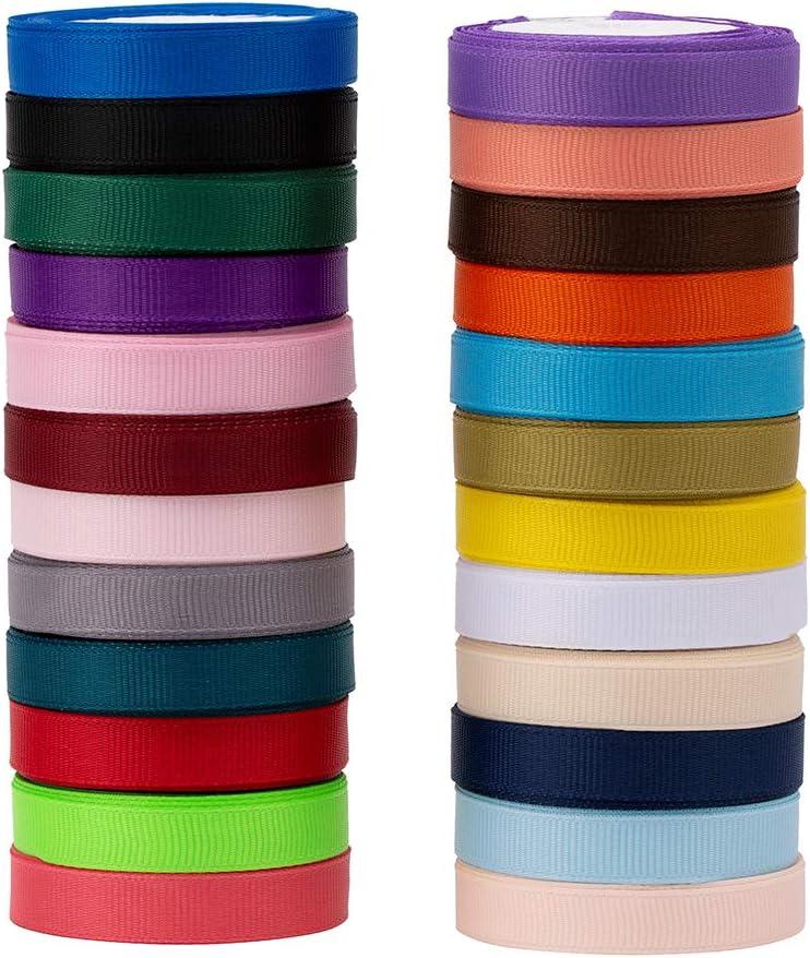  LIUYAXI 20 Colors 100 Yard Satin Ribbon Fabric Ribbon Silk  Ribbon Assorted Colors Rolls, 2/5 Wide 5 Yard/Roll, Ribbons Perfect for  Crafts, Hair Bows, Gift Wrapping, Wedding Party Decoration and