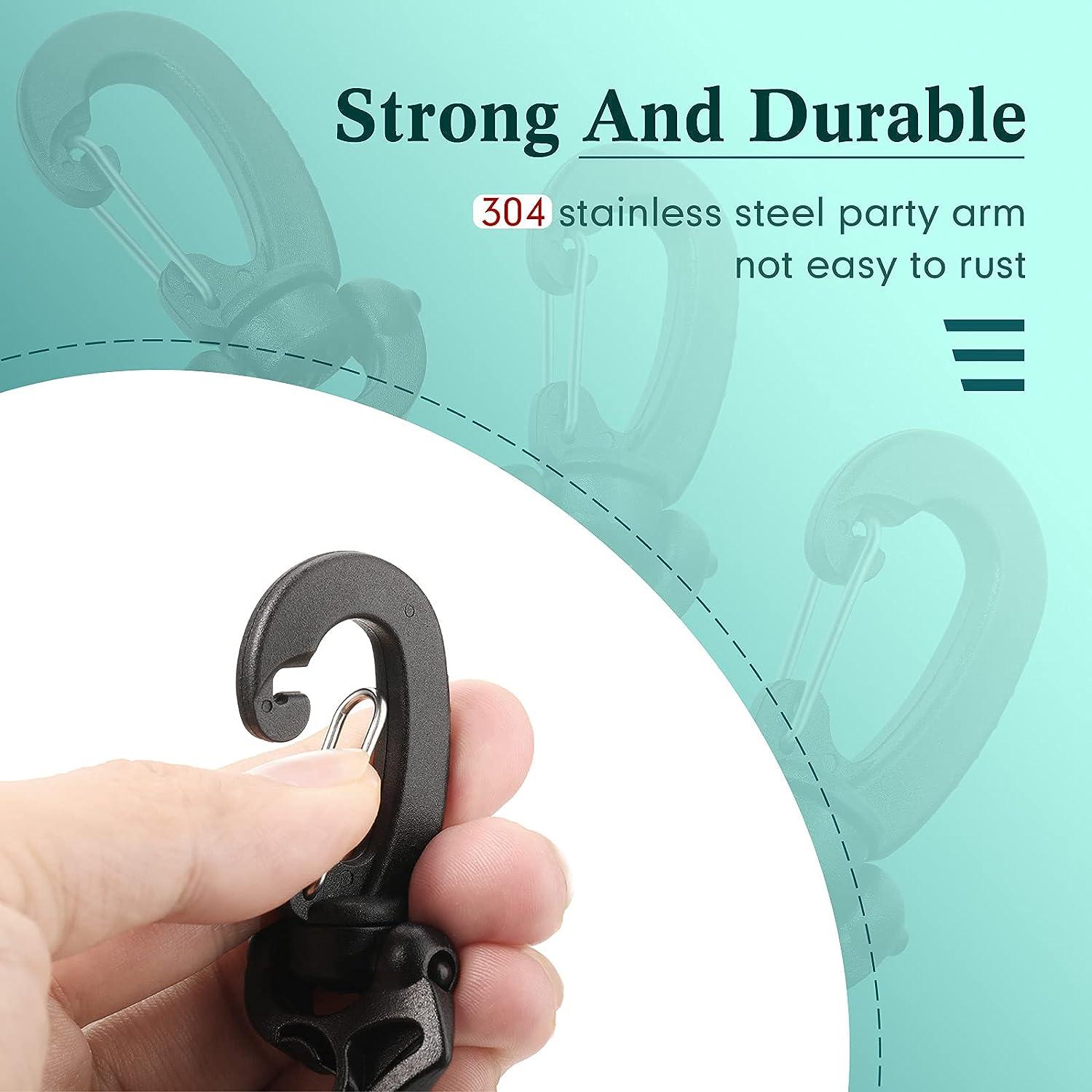 4 Pieces Diving Hose Holder Clip Diving Double BCD Hose Clip With Snap