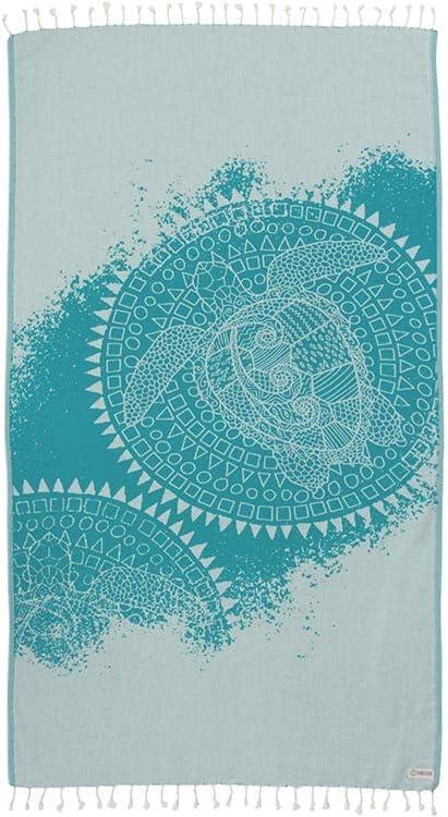 CLEARANCE - Mandala Flower Sand Resistant Turkish Towel Seagreen – InfuseZen