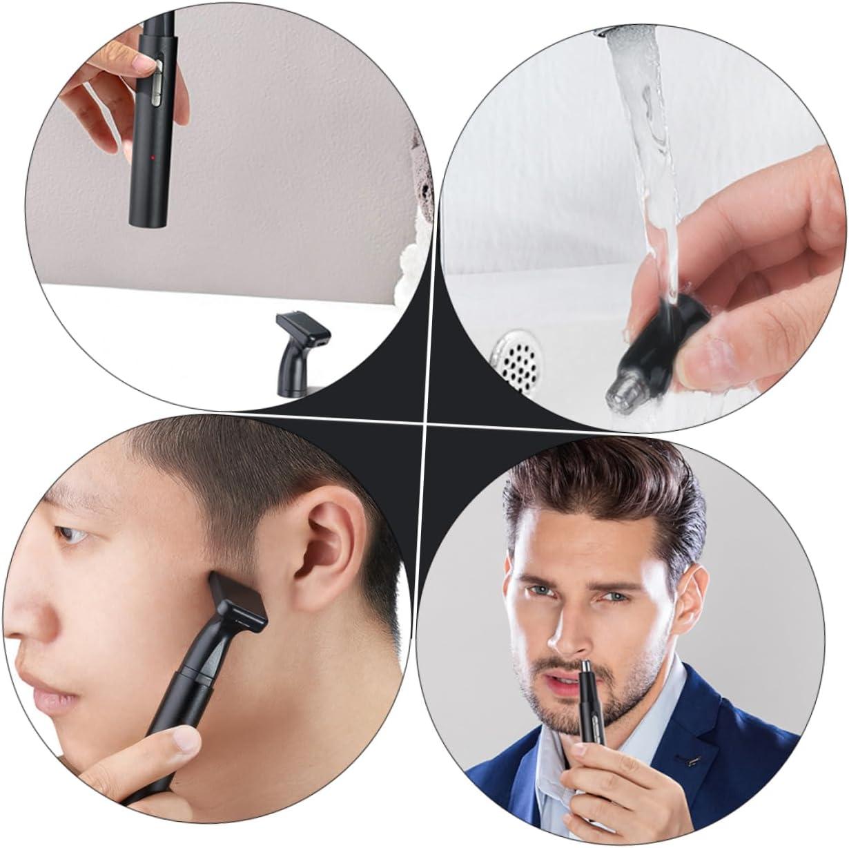 Electric Nose Hair Trimmer Set Facial Hair Clipper Eyebrow
