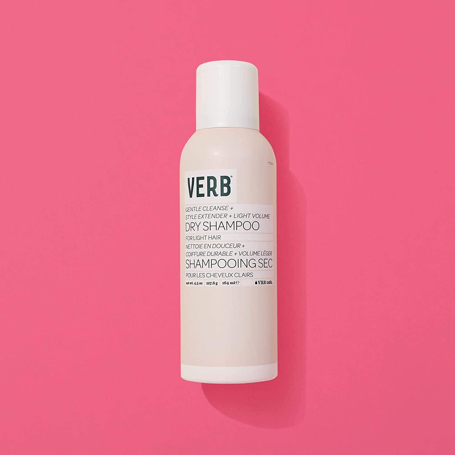 Verb Dry Shampoo Light Gentle Cleanse Style Extender Light Volume Refreshing Dry Shampoo