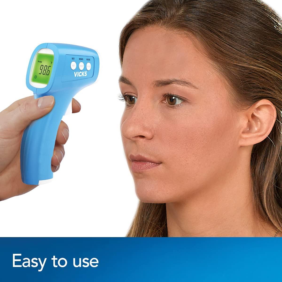 Vicks NonContact Infrared Thermometer Touchless and Fast Forehead