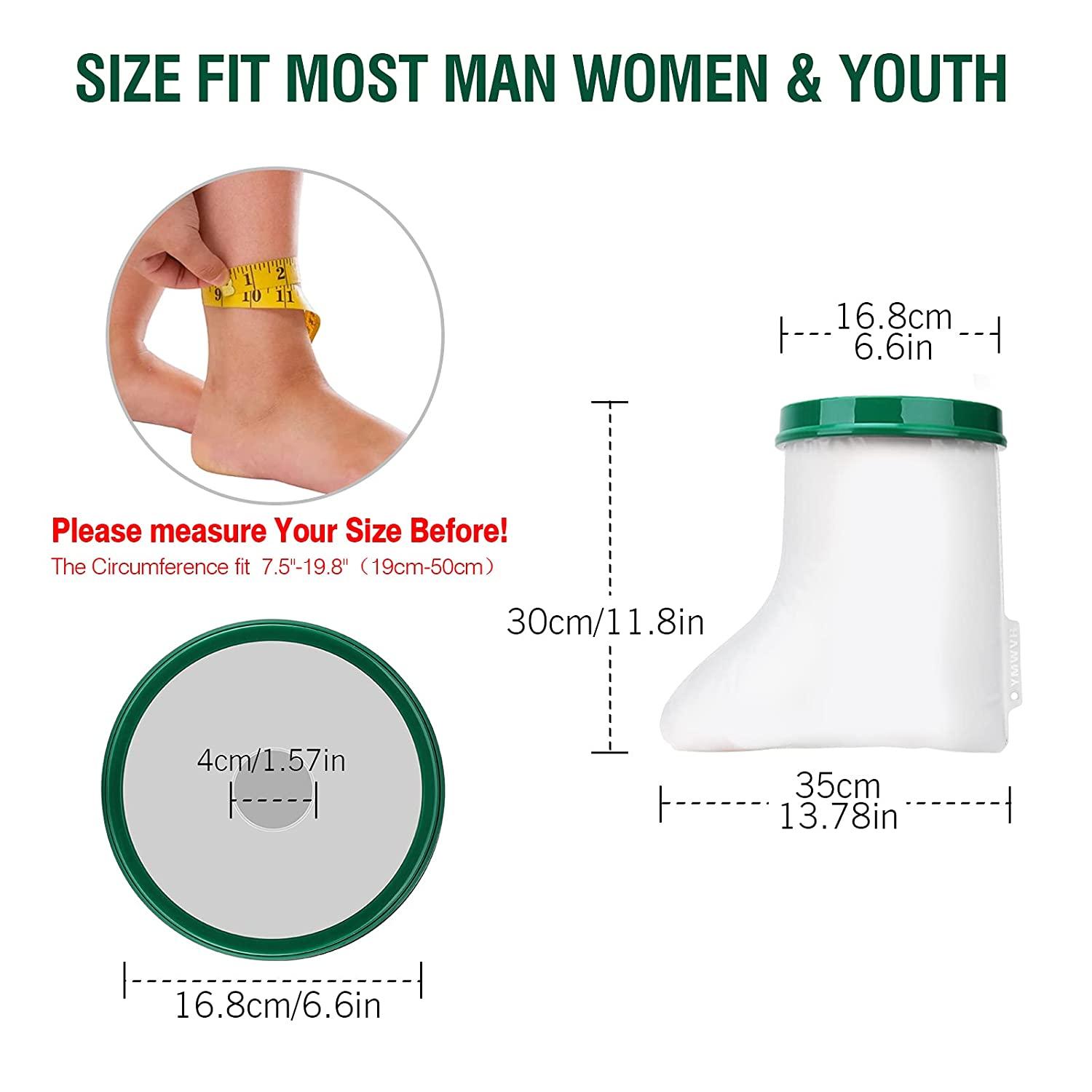 Waterproof Foot Cover for Shower Adult Shower Boot Cover Foot Protector with Hook Watertight Waterproof Foot Cover for Shower Adult Shower Boot Cover Foot Protector with Hook Watertight