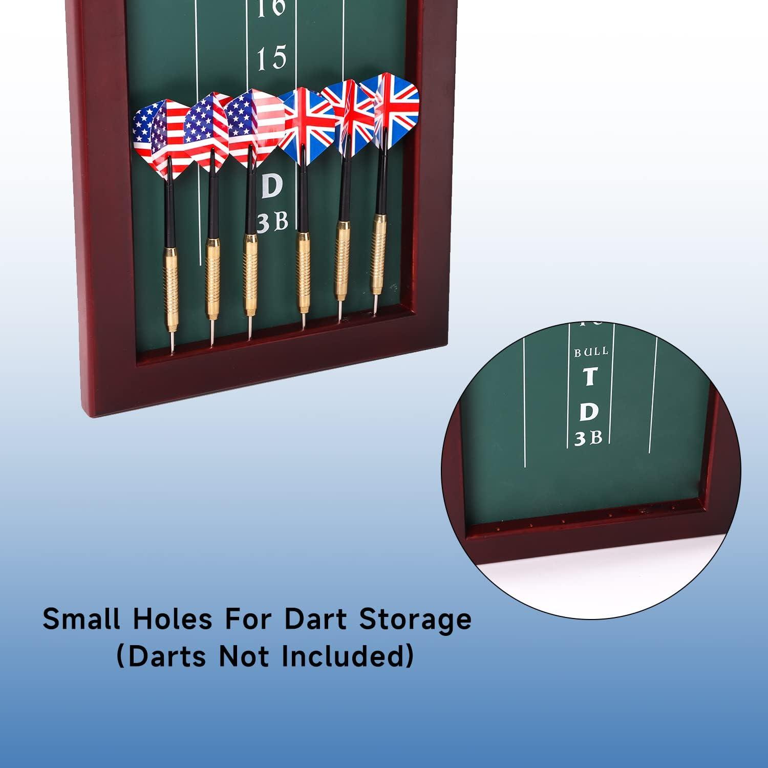 GSE Games & Sports Expert 10 Billiard Wall Mounted Pool Cue Rack & Dart  Board Cabinet Combination for Cue Rack and Dartboard Cabinet Only with Dart  Scoreboard