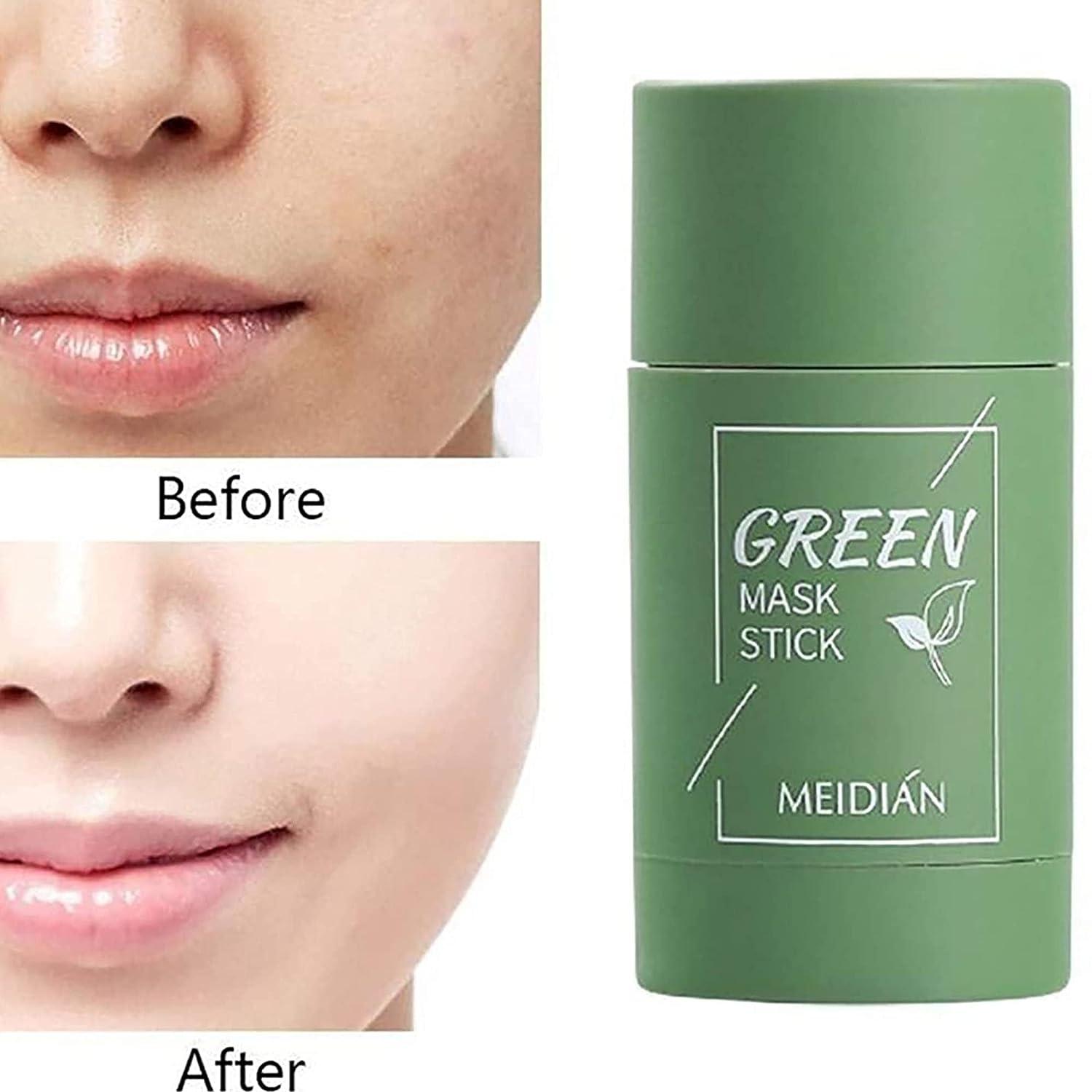Green Tea Mask Stick for Face Blackhead Remover & Pore Cleansing with