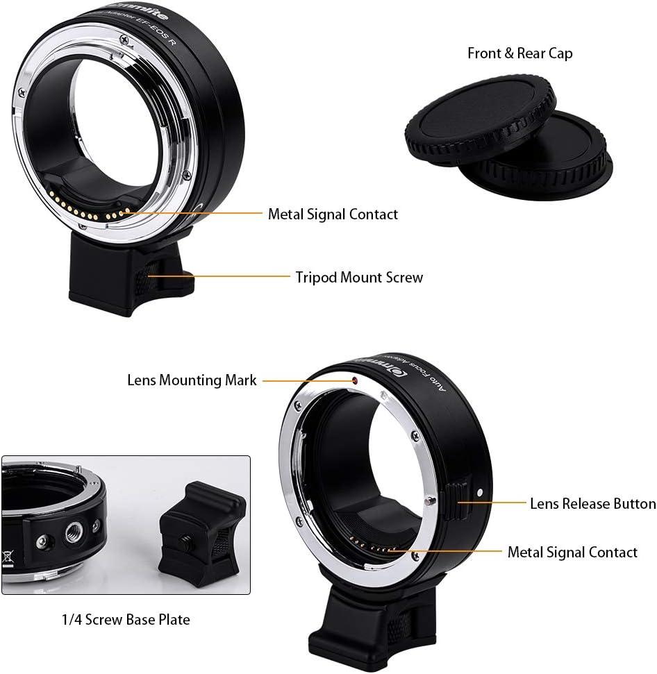 Commlite CMEFEOS R Lens Adapter, Electronic AutoFocus EF to R Mount