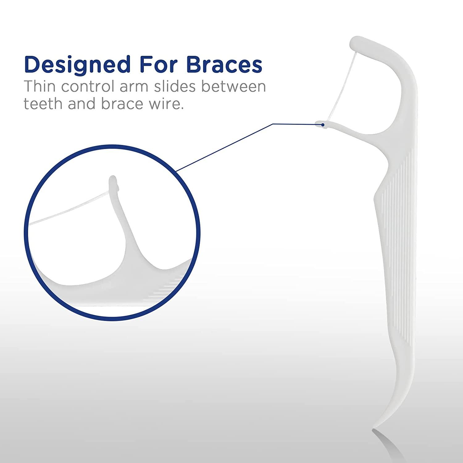 Fremouth Orthodontic Flossers for Braces Ortho Dental Floss Picks
