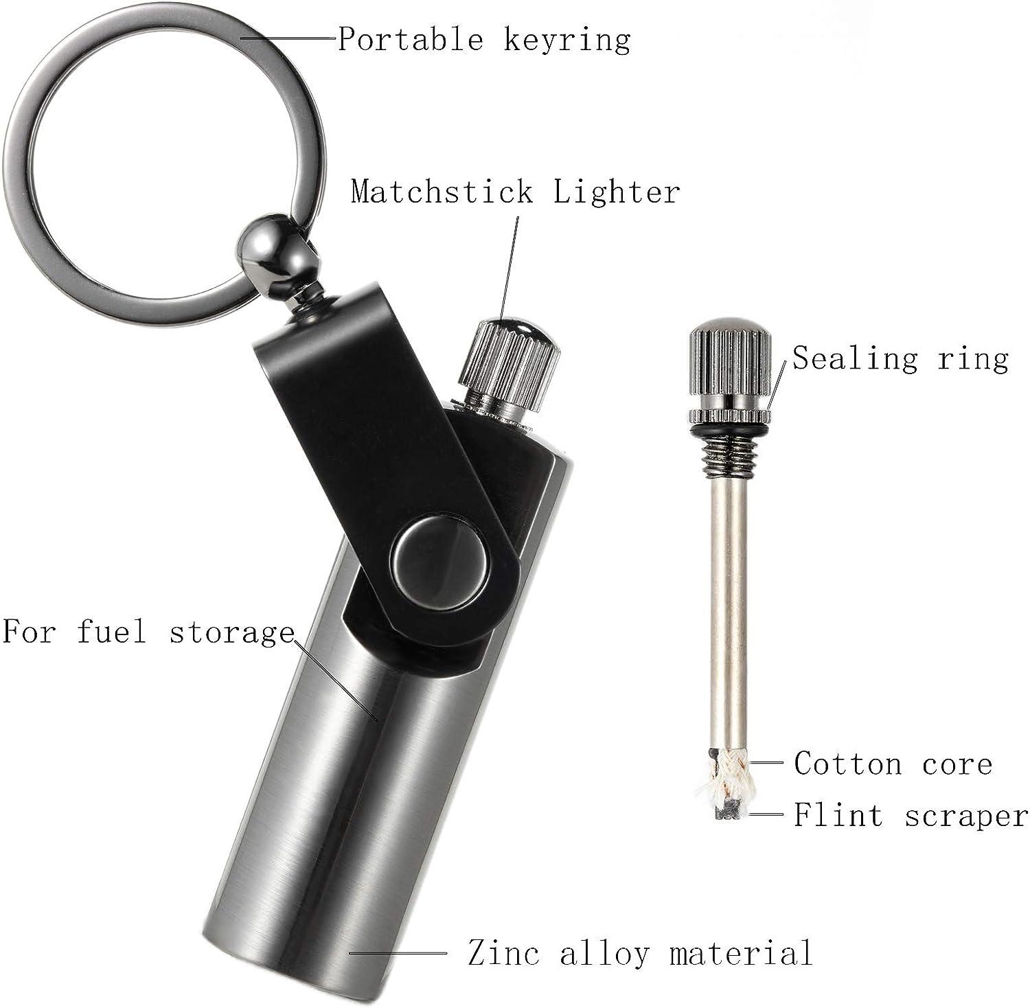 Metal Match Permanent Lighter，Reusable Fire Lighter, Flint Fire Starter for  Outdoor Camping Survival