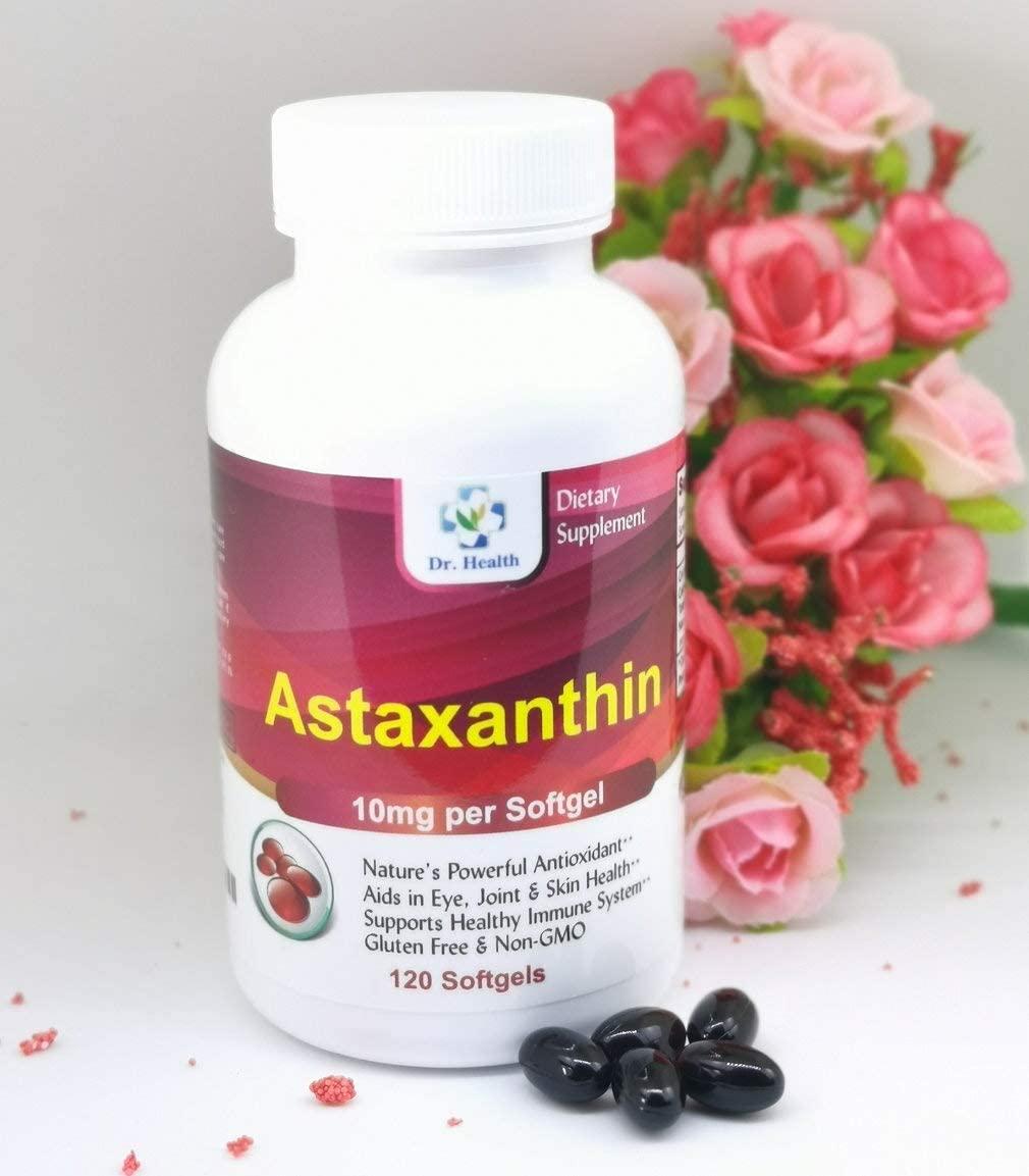 Astaxanthin 10mg 120 Softgels Powerful all Natural Antioxidant