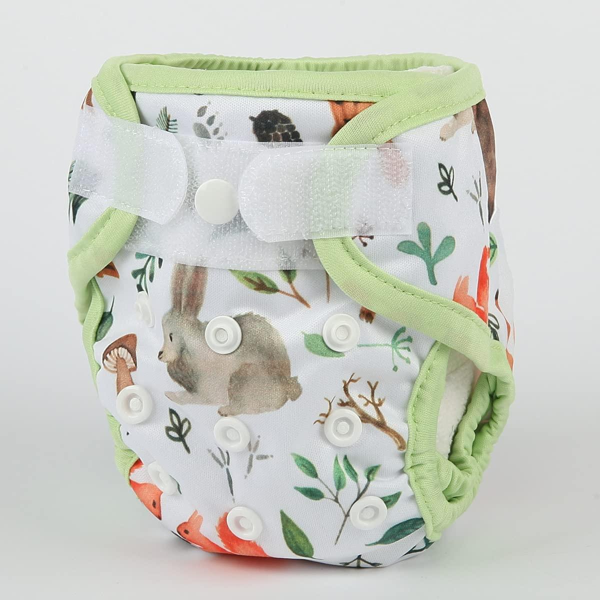 Newborn Baby Cloth Diaper Cover Nappy Hook And Loop