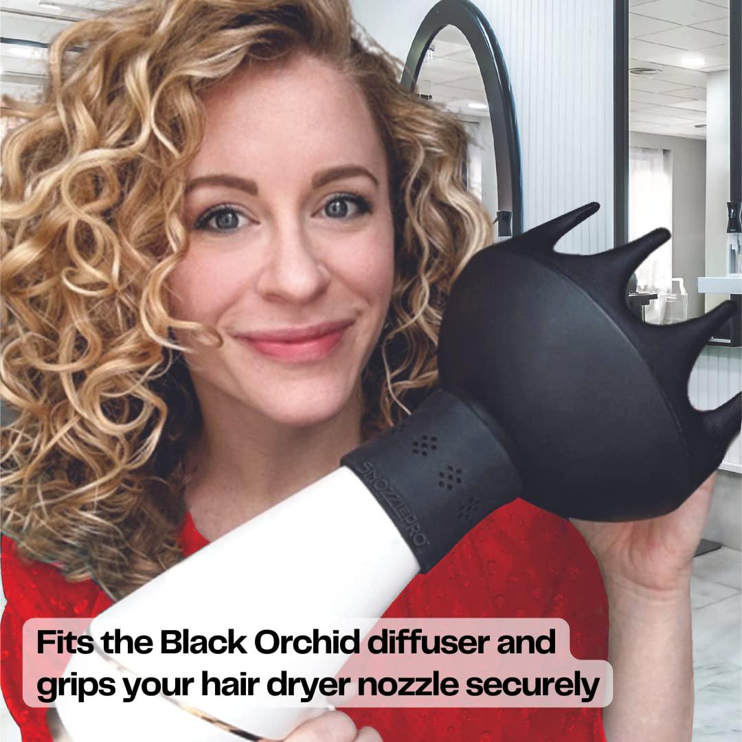 SnozzlePro Universal Hair Dryer Nozzle Adapter Fits Xtava Black