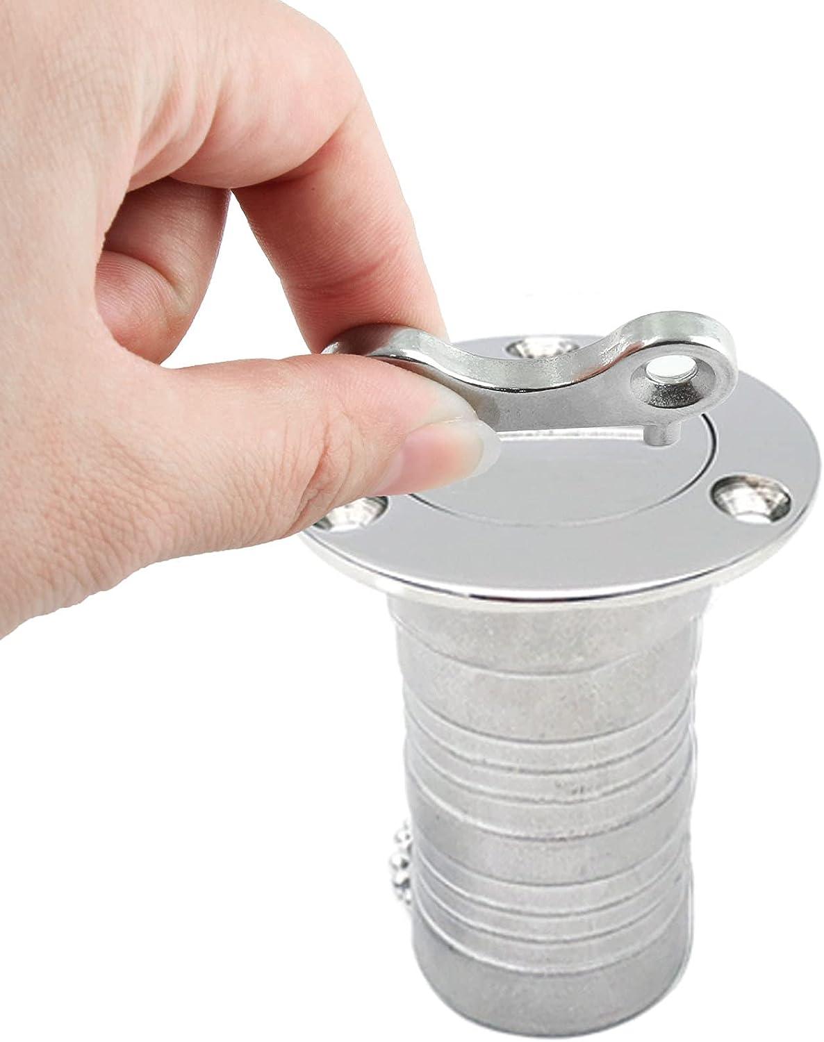 Jiozermi 5 Pcs Boat Gas Cap Key, Stainless Steel Deck Fill Plate Key