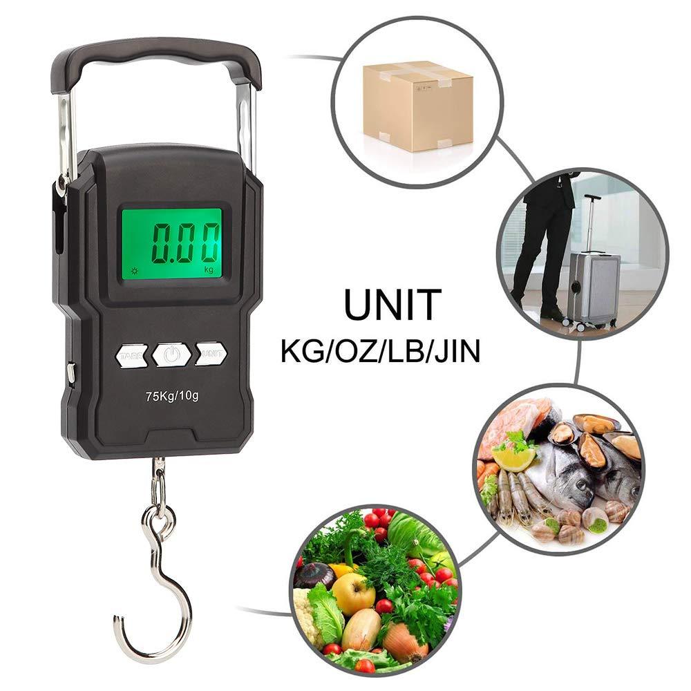 Digital Fish Scale Postal Hanging Hook Luggage Weight Lcd Mini