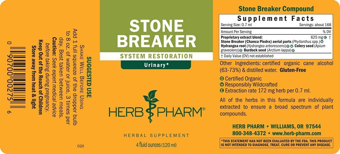 Herb Pharm Stone Breaker (Chanca Piedra) Compound for Urinary System