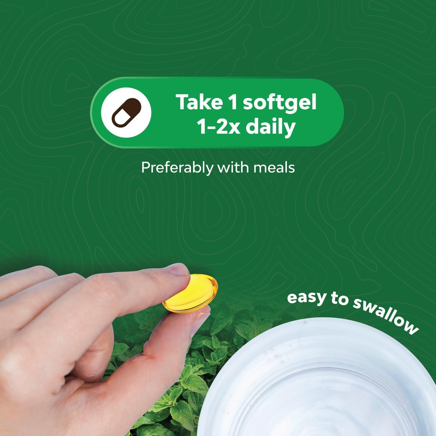 Pure Wild Oregano Oil Softgels Oil of Oregano Softgels for Immune