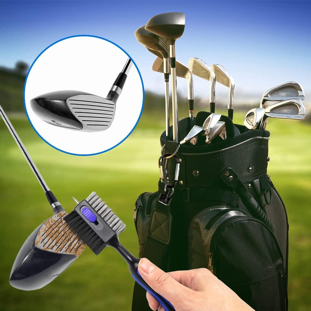 Golf Club Brush Double Sided Dust Cleaning Groove Cleaner with