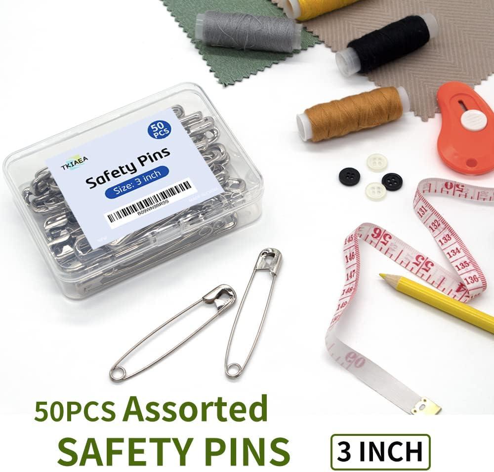Tkiaea 1000Pcs Safety Pins, Small Safety Pins 1.1 Inch, Safety Pin Bulk,  Safety