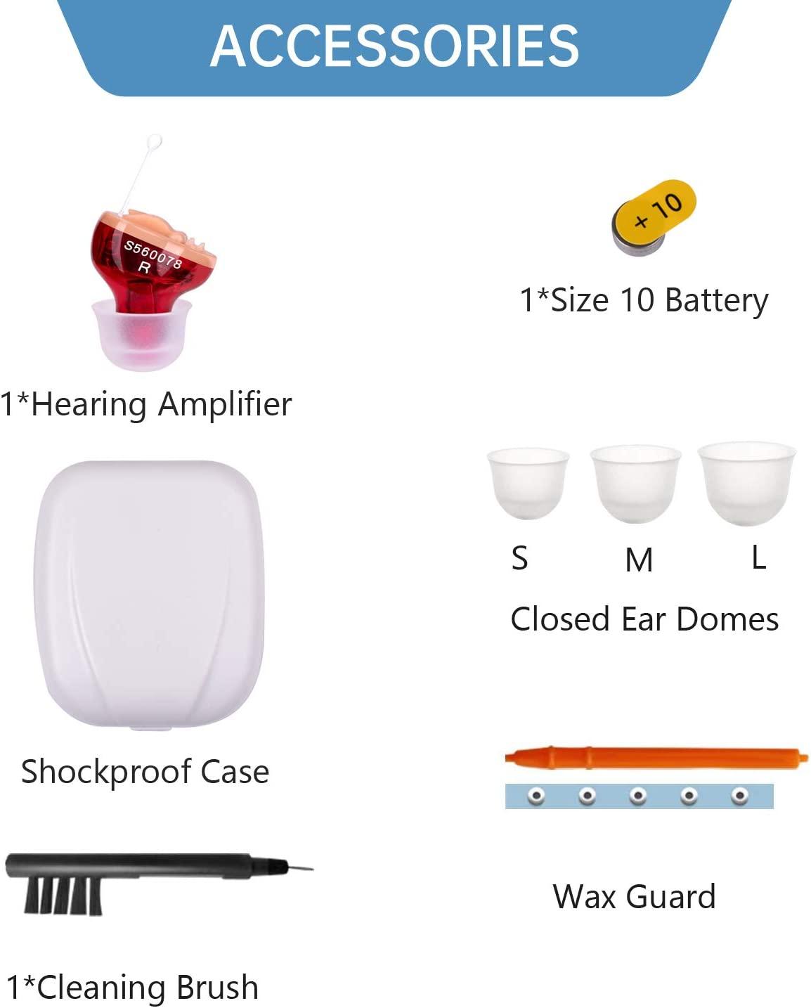 Hearing Amplifier for Seniors Adults NoiseCancelling Ear Amplifier