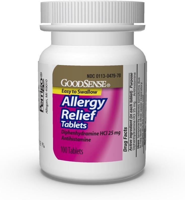 GoodSense Allergy Relief Diphenhydramine HCl 25 mg Antihistamine