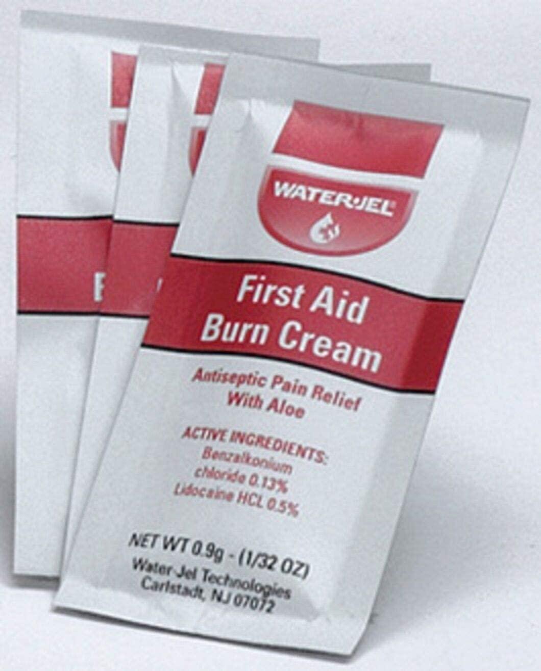 First Aid Burn Cream, Antiseptic Burn Relief, 0.9 gm Packets, 25 Pack