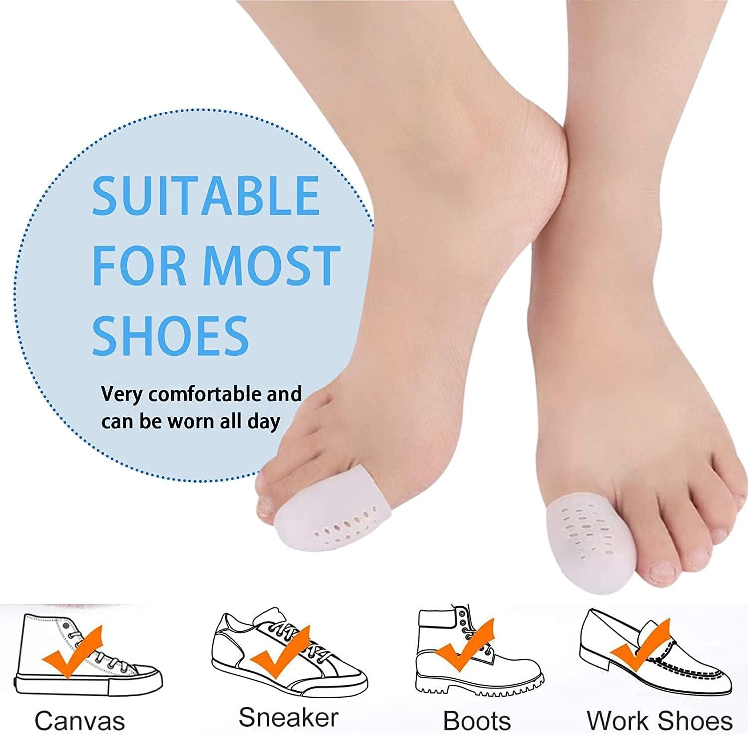 24 Pack Millto Gel Big Toe Protectors: Silicone Anti-Friction Caps