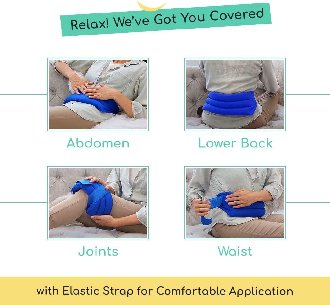 Microwavable Heating Pad for Lower Back and Menstrual Cramps Moist