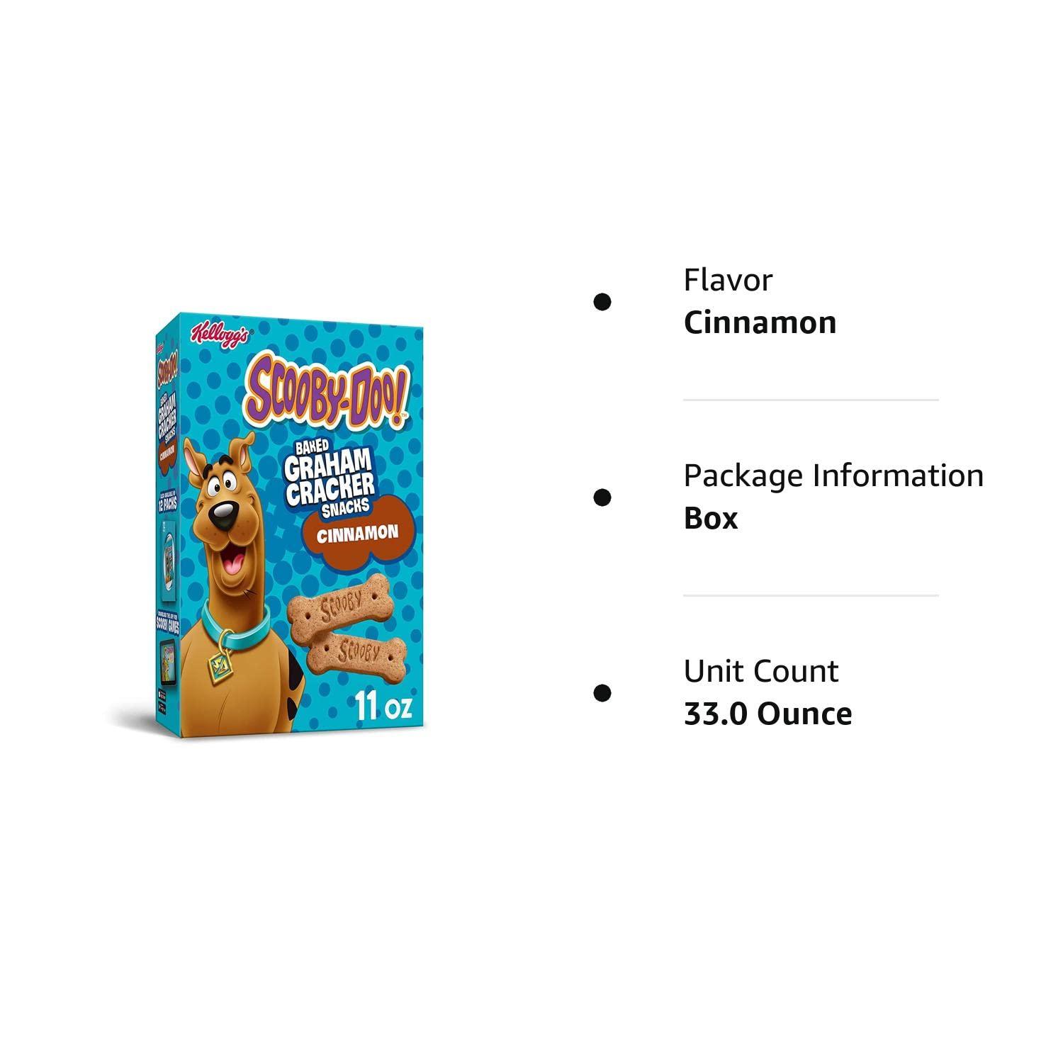 (3 Pack) ScoobyDoo Baked Graham Cracker Sticks Cinnamon, 11.0 OZ