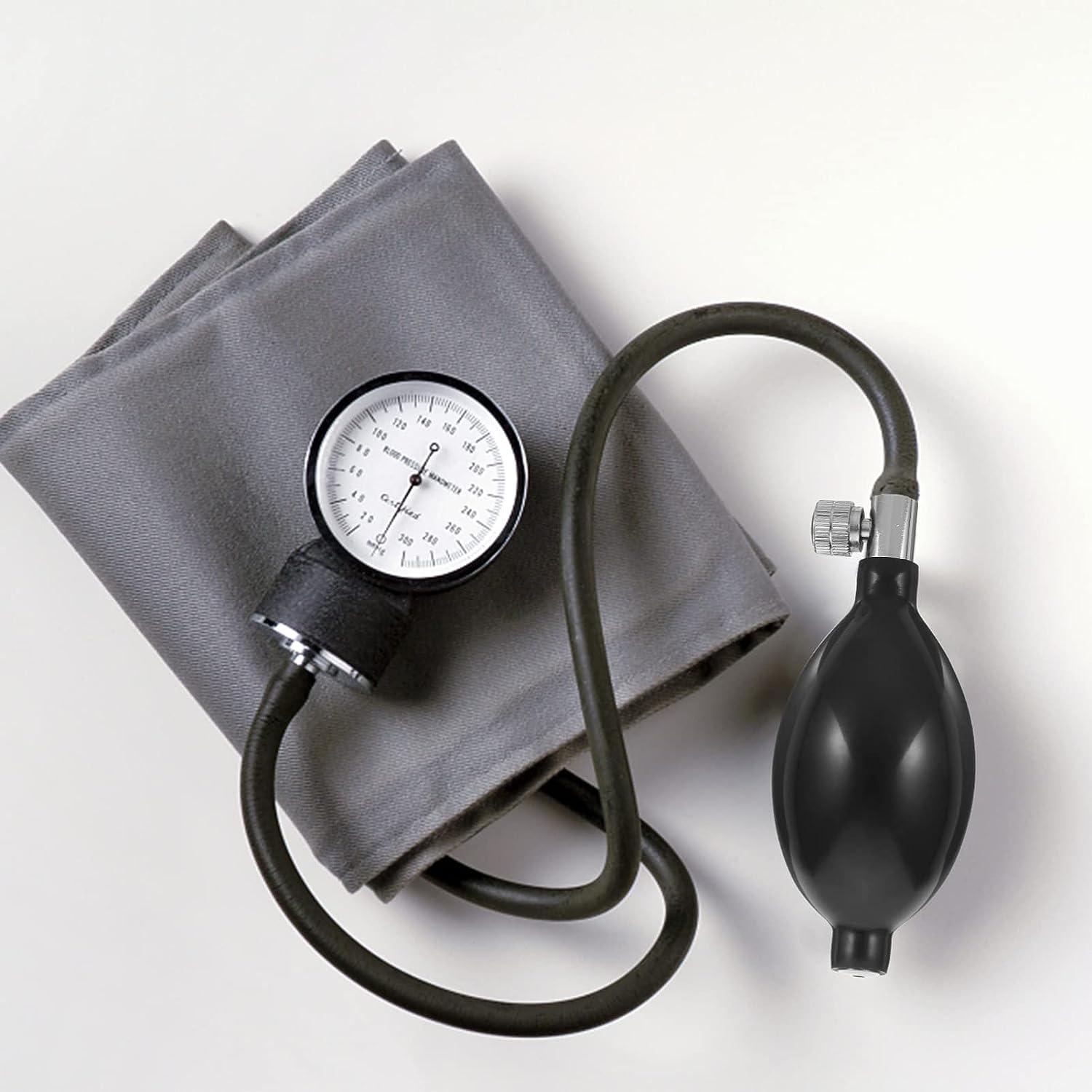 Operitacx 2Pcs Replacement Black Manual Inflation Blood Pressure Latex
