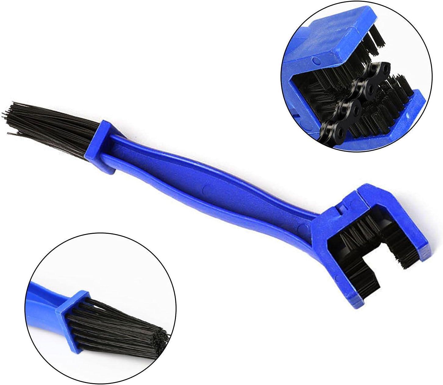 LaXon Bike Cleaning Tools,Bicycle Chain Cleaner,10 Inch Cycling Bicycle  Gear Grunge Brush ,Suitable for Mountain,Road,City,Hybrid, BMX Bike Folding  Bike and Motorcycle,Blue