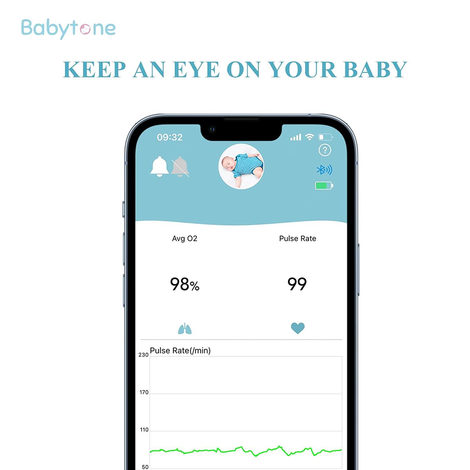 Babytone Baby Pulse Oxieter, Sart Baby Sock Tracking Oxygen Level - View #10