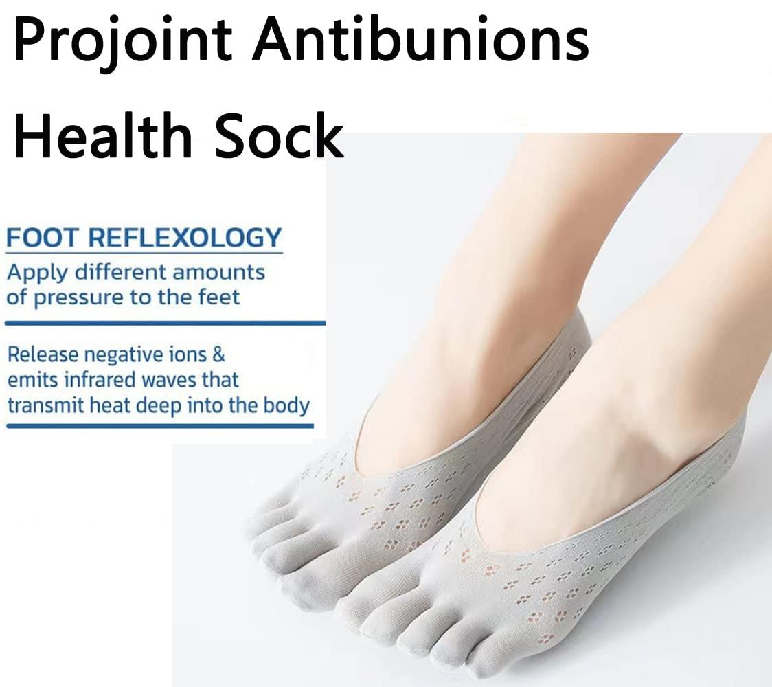 JASUBAI Projoint Antibunions Health Sock Bunion Corrector for Women Gout  Socks Five Fingers Socks Women's Toe Socks No Show Toe Separator Socks  Split Toe Spreader Socks (5 Pairs C)