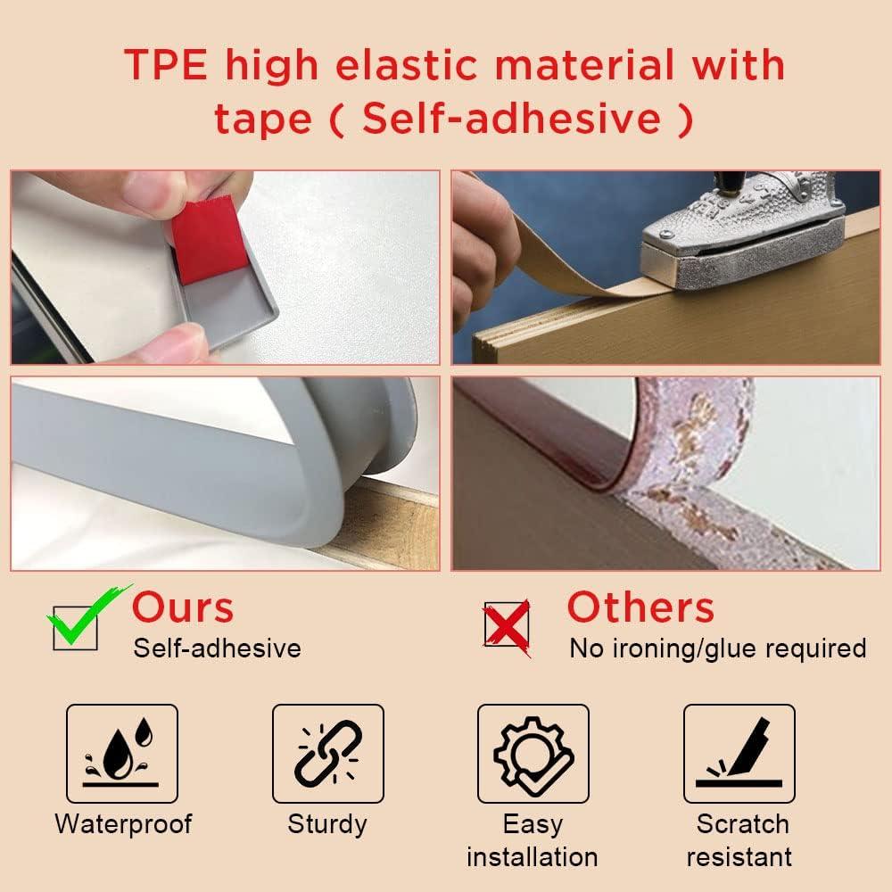 Ruban De Protection Pour Bords De Meuble En TPE - Forme En U, 12mm à 18mm, Multicolore