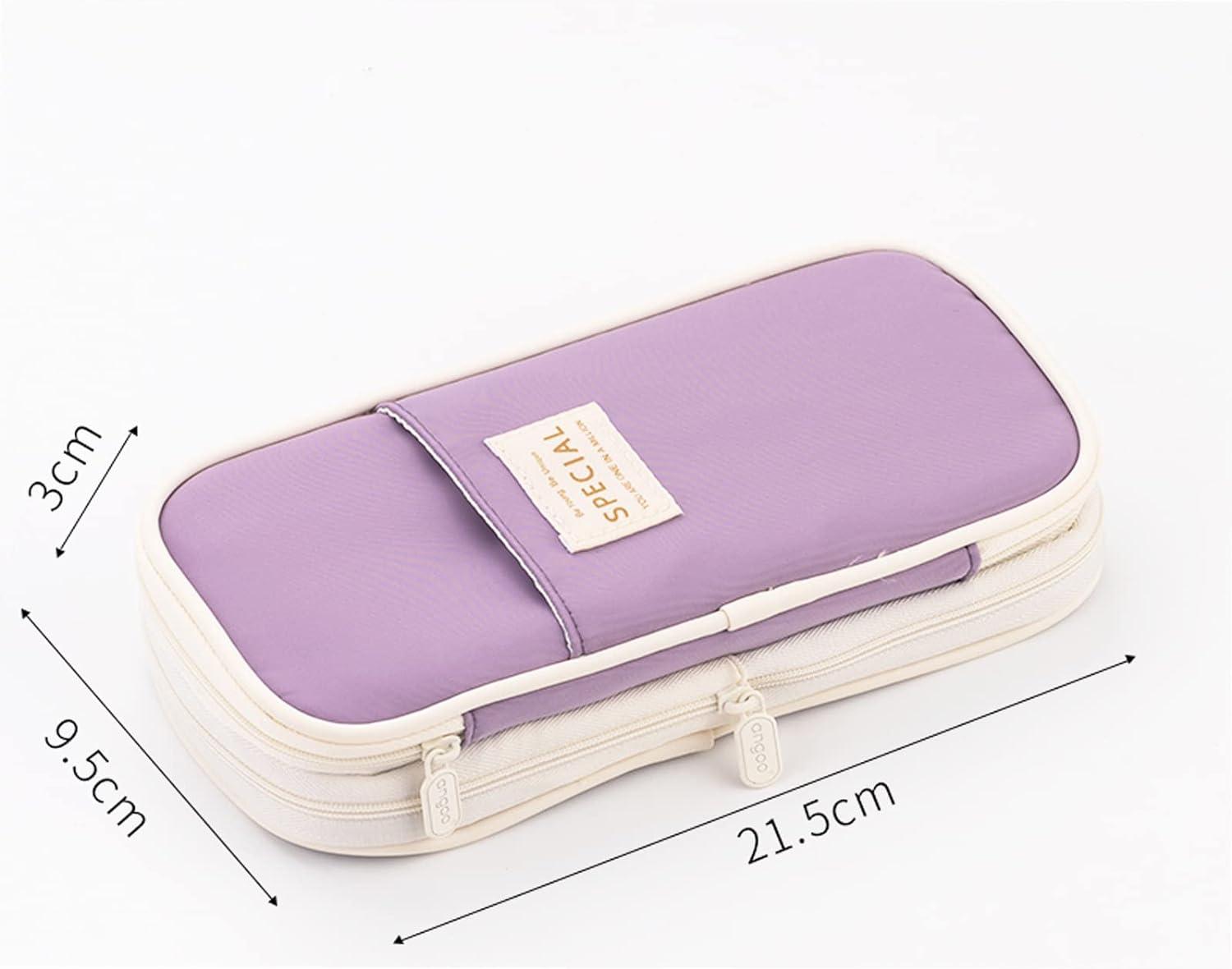Pastel Lilac Multi-function Big Capacity Pencil Case with Handle – Supple  Room