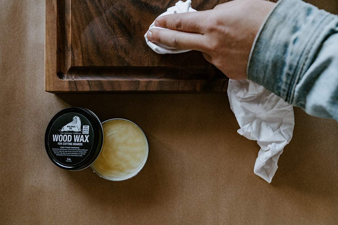 Walrus Oil Wood Wax - 3 Oz FDA Food-Safe Cutting Board Wax And Wood Finish