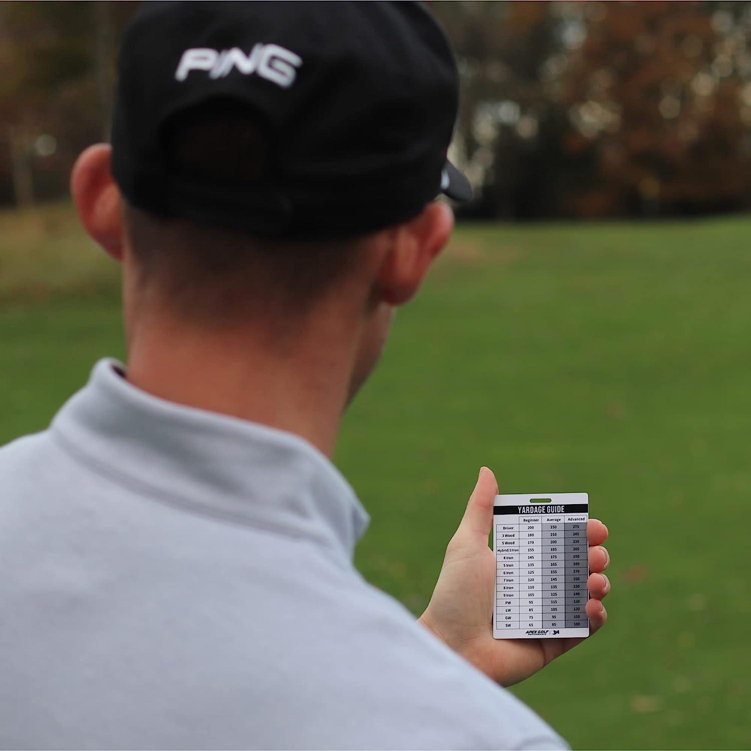 Golf Club Distance Card Golf Club Yardage Sheet, Virtual Golf Caddie. Know Your Yardage with