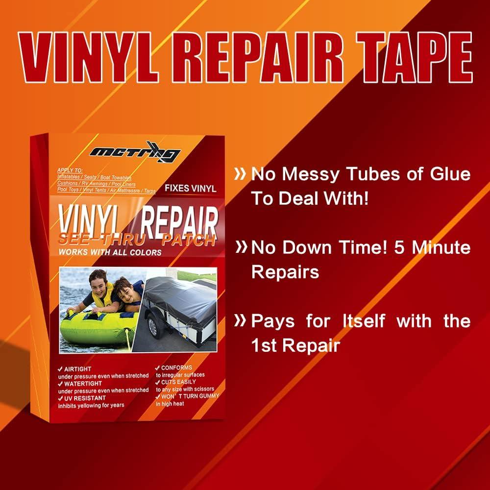 MCTRHG Vinyl Repair Kit, Air Mattress Repair Patch kit, Vinyl Patch kit,  Suitable for Vinyl Tents, air mattresses, awnings, Vinyl and Vinyl Coated  Materials 1 Pack