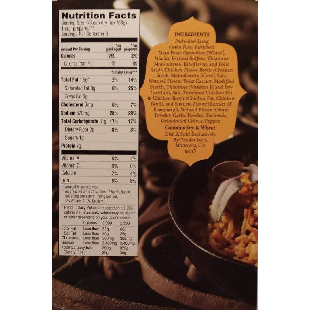Trader Joe's Rice Orzo Pilaf Mix 7oz