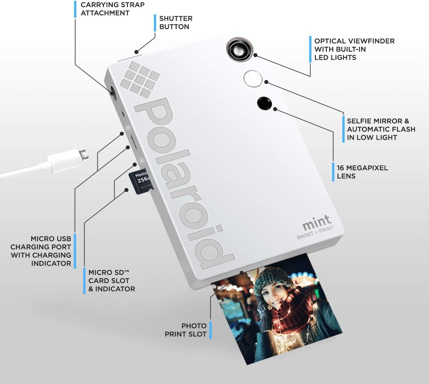 Zero Ink Polaroid Mint In Camera And Printer Polaroid Mint Instant